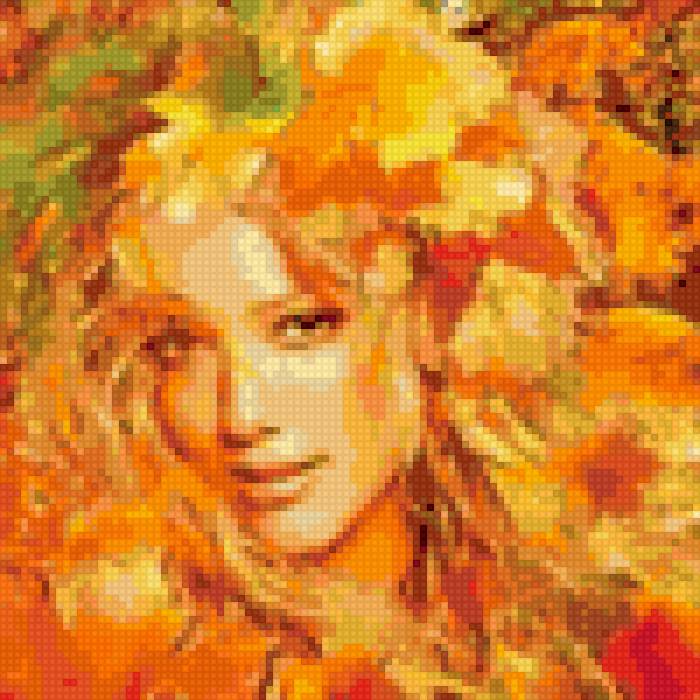 Девушка осень - девушка, листья, осень - предпросмотр