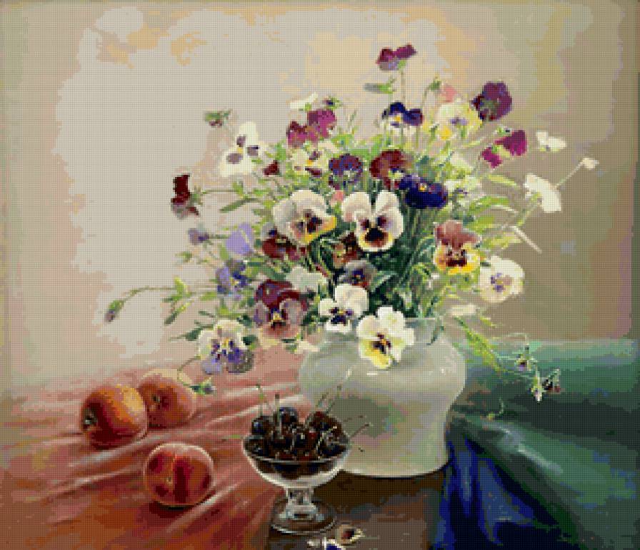 натюрморт - цветы, натюрмрт - предпросмотр
