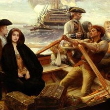 Схема вышивки «Лодка»