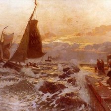 Схема вышивки «Причал»