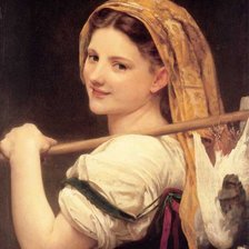 Схема вышивки «Девушка»