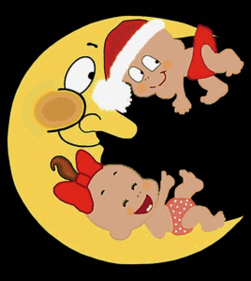 месяц - детки, мультяшки, детям - предпросмотр