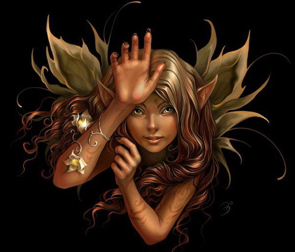 фея ии4 - фентези, девушка, фея, ангел - оригинал