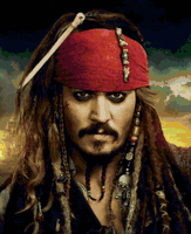 Джек - пираты карибского моря, портрет, джек воробей - предпросмотр