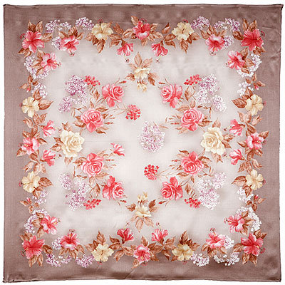 Скатерть - цветы, салфетка - оригинал