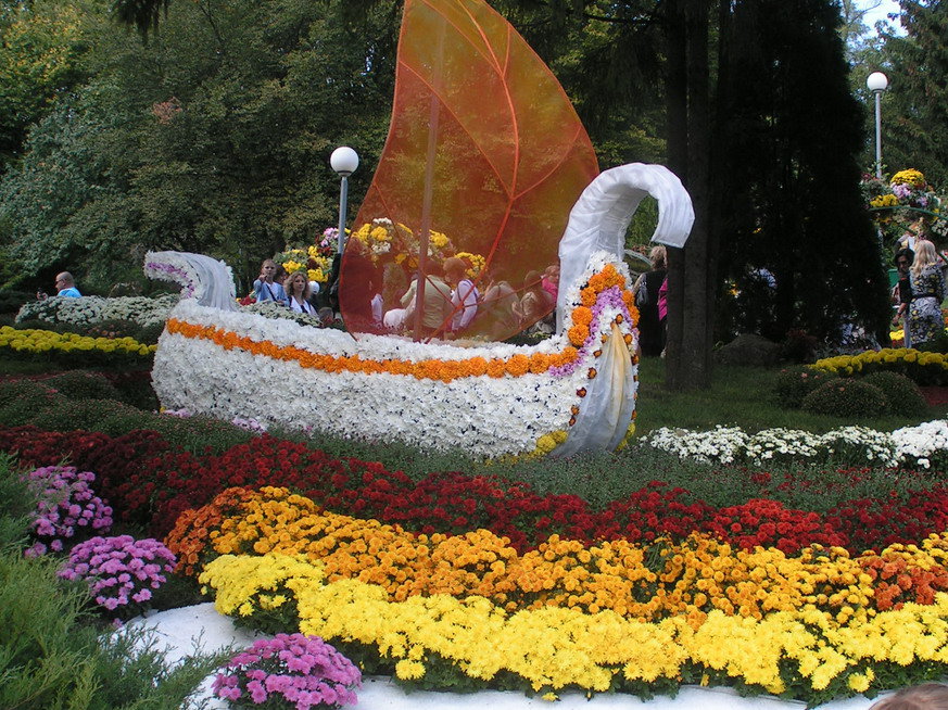 Цветочный корабль - креатив - оригинал