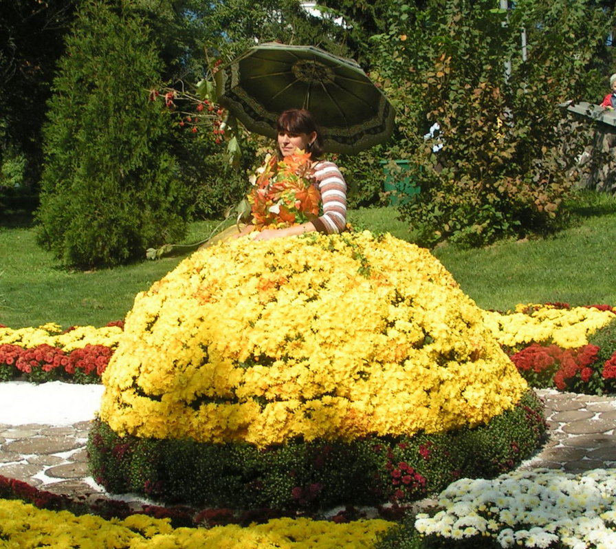 Цветочный наряд - креатив - оригинал