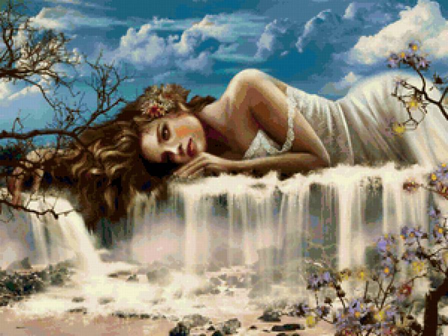 женский образ - образ, женщина, река - предпросмотр