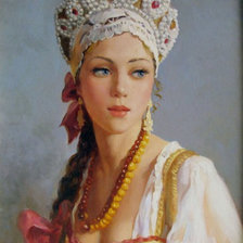 Схема вышивки «русская красота»