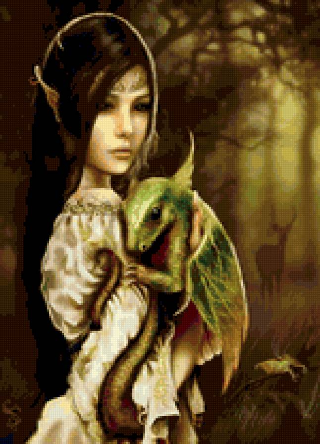 Эльф - эльф, ангел, дракон, фея, фентези, девушка - предпросмотр