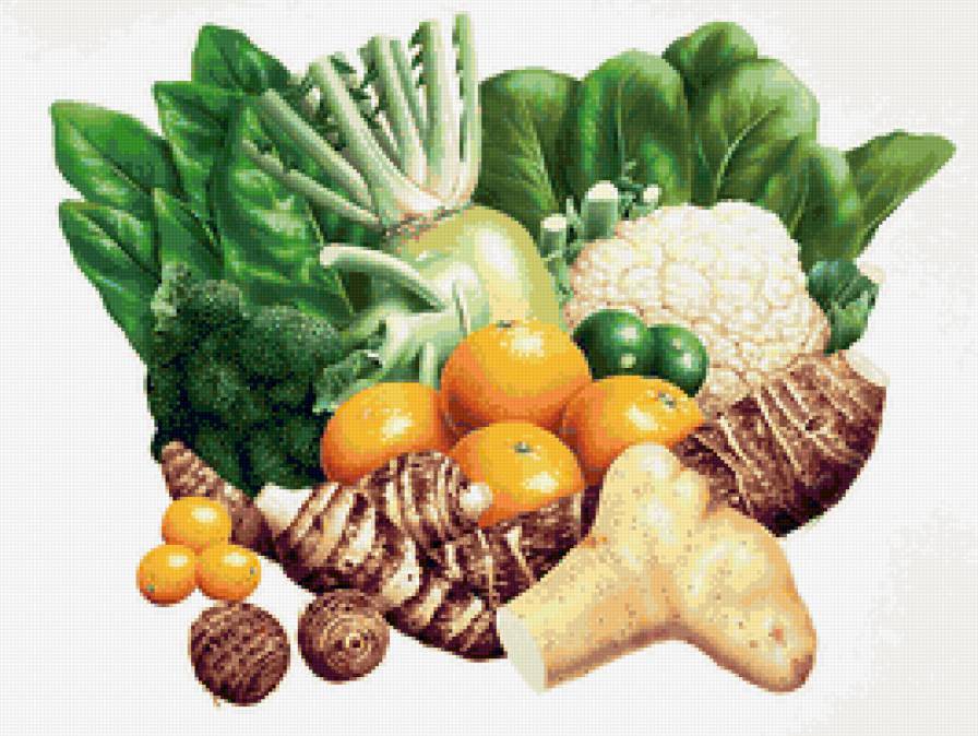 Вершки и корешки - овощи, фрукты - предпросмотр