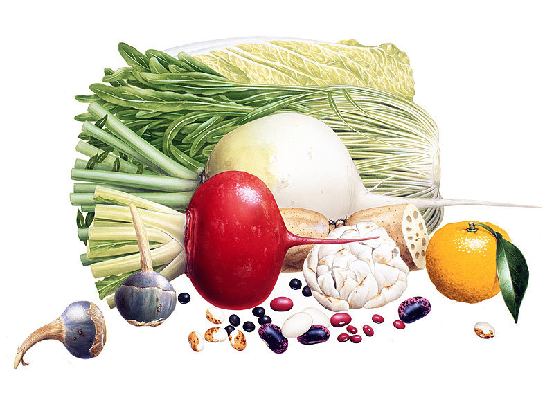 Вершки и корешки - фрукты, овощи - оригинал