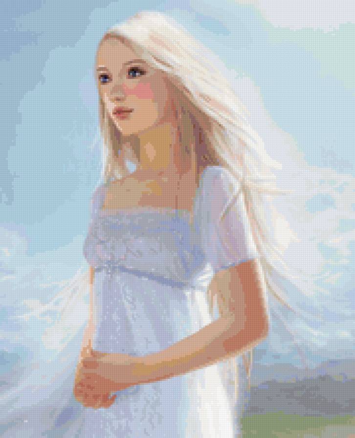 Девушка - фея, девушка, портрет, фентези, ангел - предпросмотр