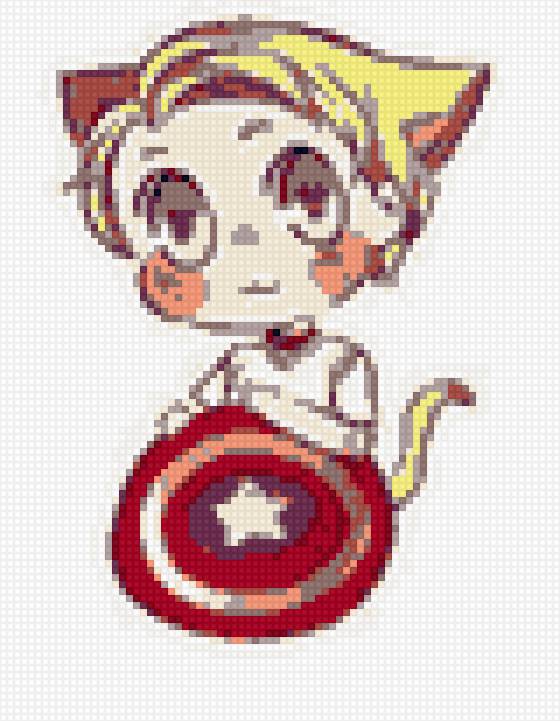 Капитан Америка - neko, capitan america, avengers - предпросмотр