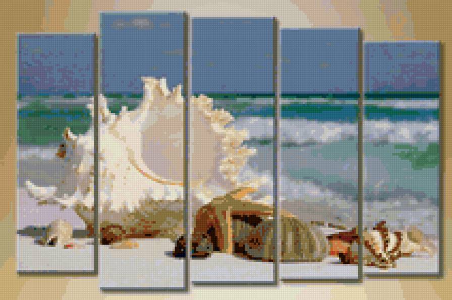 триптих морская тематика - предпросмотр