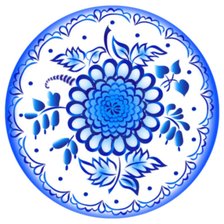 Схема вышивки «в стиле гжель»