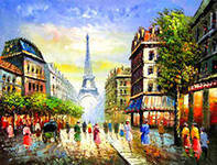 Схема вышивки «париж весной»