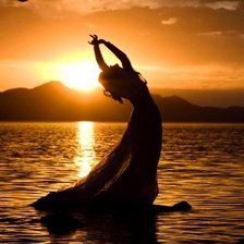 Схема вышивки «закат»