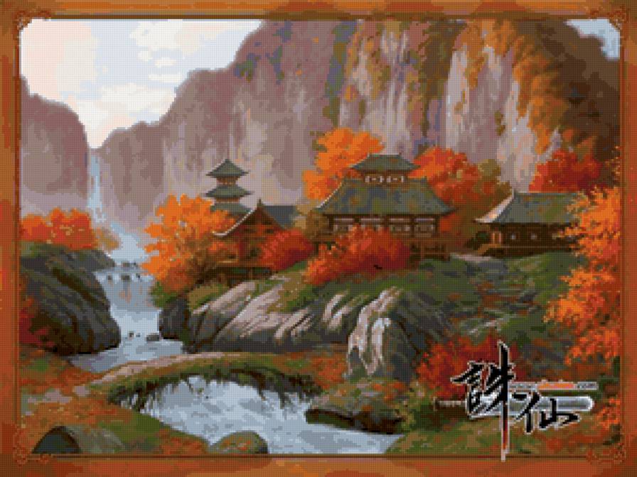 Восток - восток, пейзаж, живопись, картина - предпросмотр