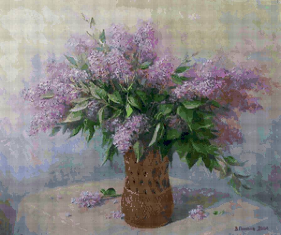 букет сирени - цветы, букет, натюрморт, сирень - предпросмотр