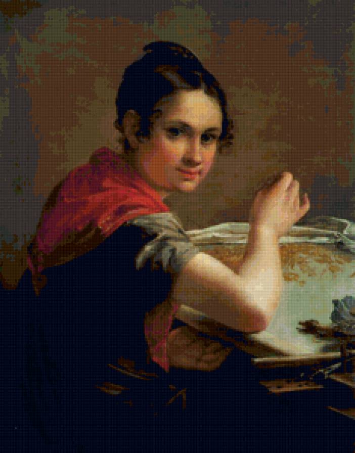 Золотошвейка В.Тропинин - предпросмотр