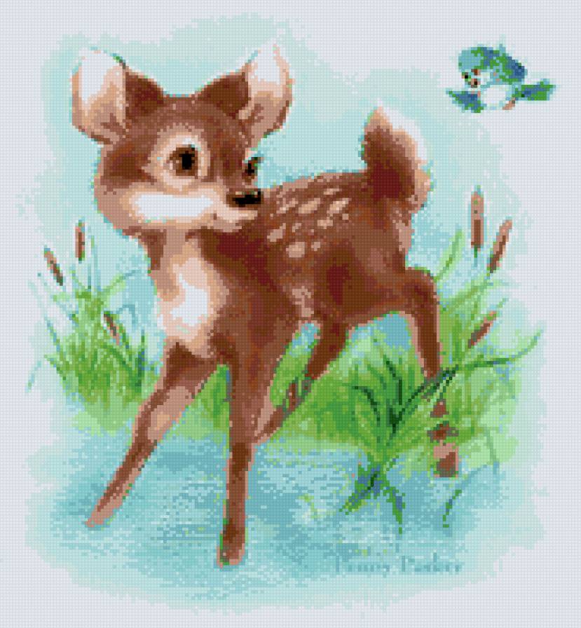 бемби - животные, олень, детская - предпросмотр