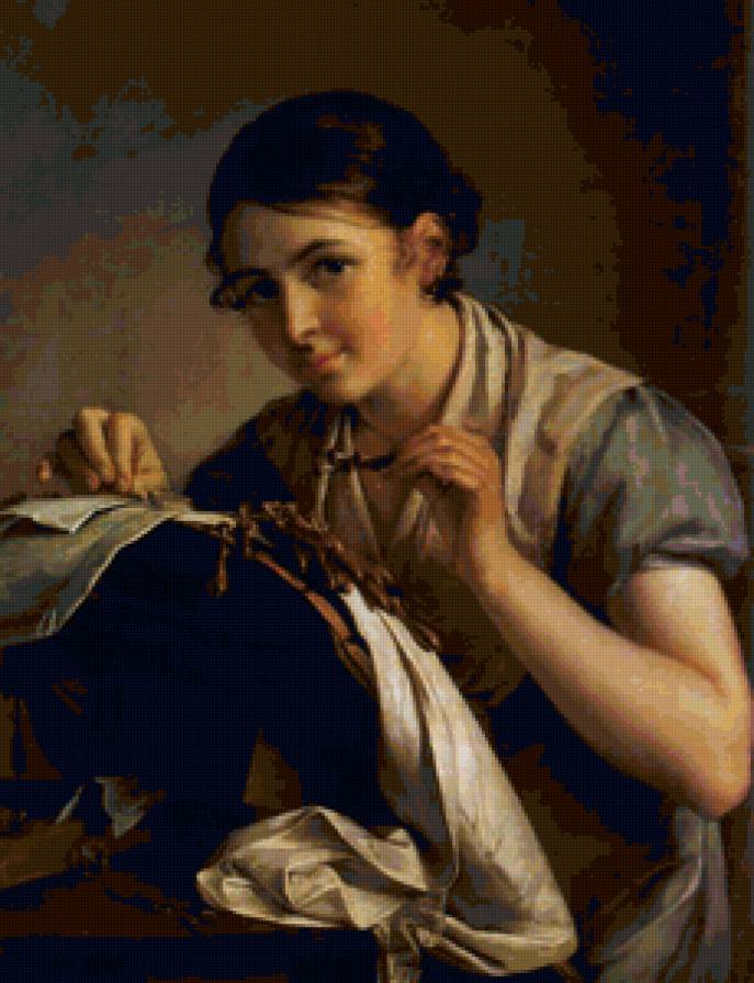 Кружевница В.Тропинин - предпросмотр