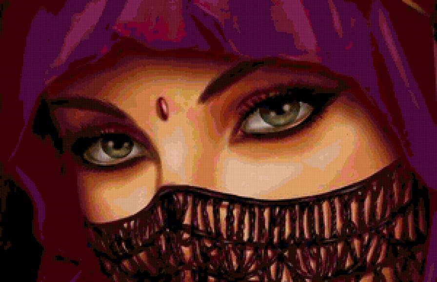 Шахерезада - восток, портрет, красота женщины, сказка, глаза, девушка - предпросмотр