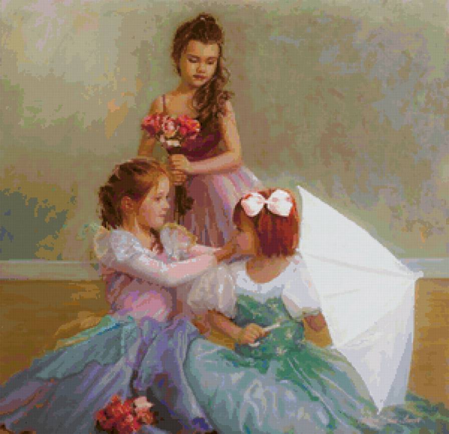 Маленькие принцессы - дети, девочка - предпросмотр