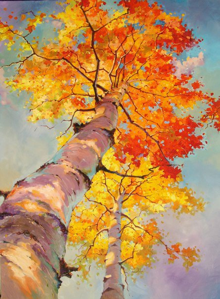 Серия "Пейзаж. Осень" - осень, пейзаж, небо - оригинал