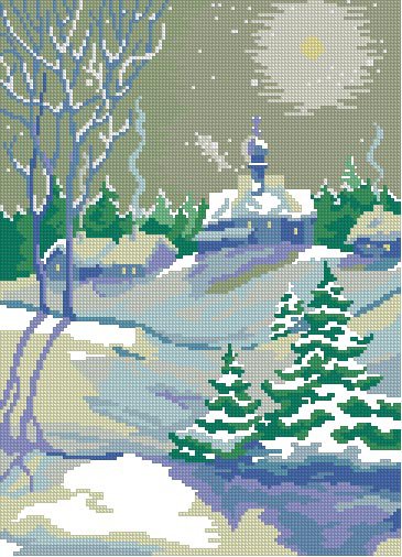 пейзаж - природа, пейзаж, зима - оригинал