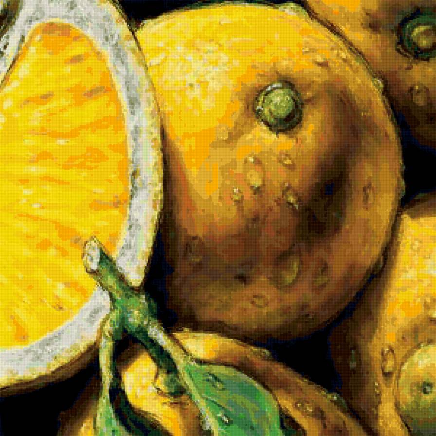 Лимоны - альмах, живопись - предпросмотр