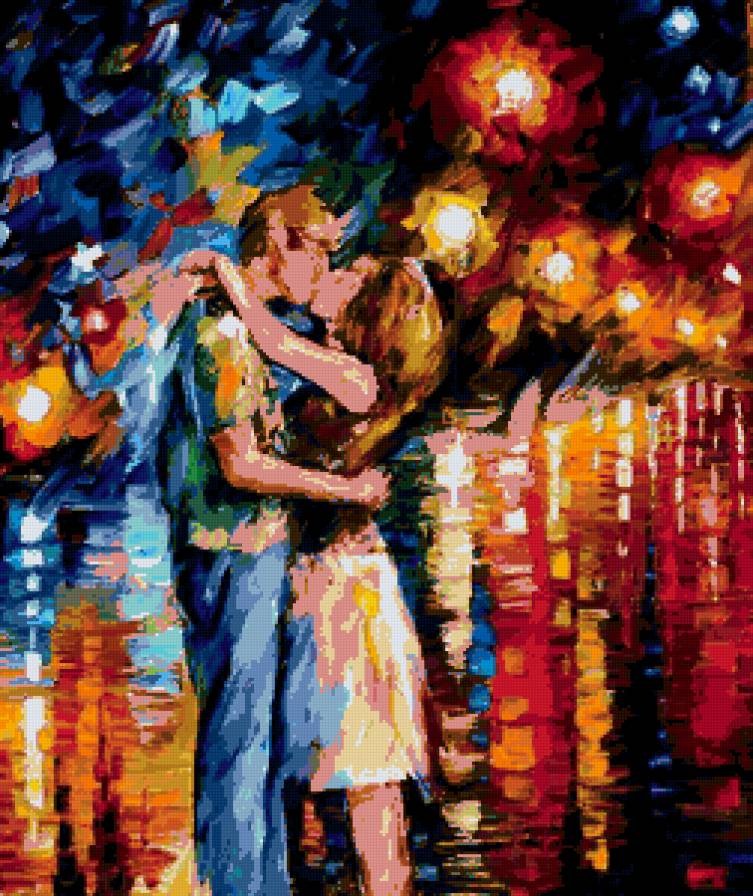 Серия "Пейзажи" - осень, девушка, двое, люди, мужчина, пейзаж, пара - предпросмотр