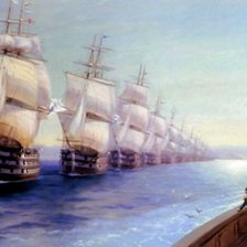 Схема вышивки «Маневры Черноморского флота Айвазовский»