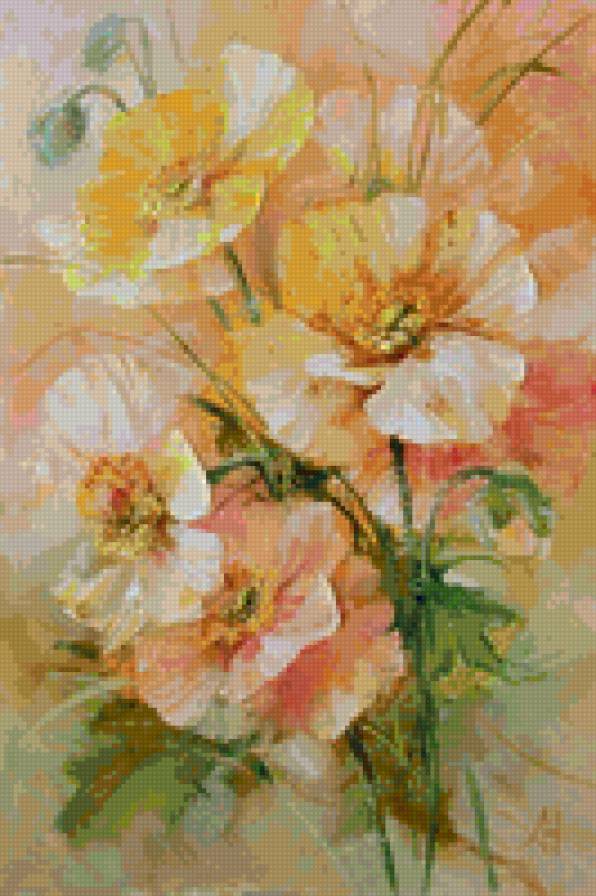 акварель - маки - предпросмотр