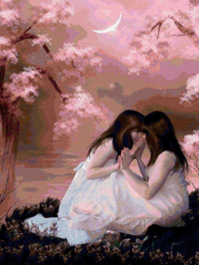 подружки - девушки, природа, дружба - предпросмотр