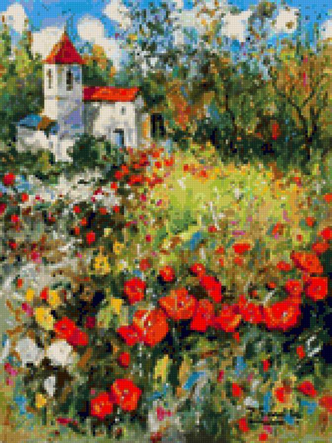 деревенский пейзаж - предпросмотр