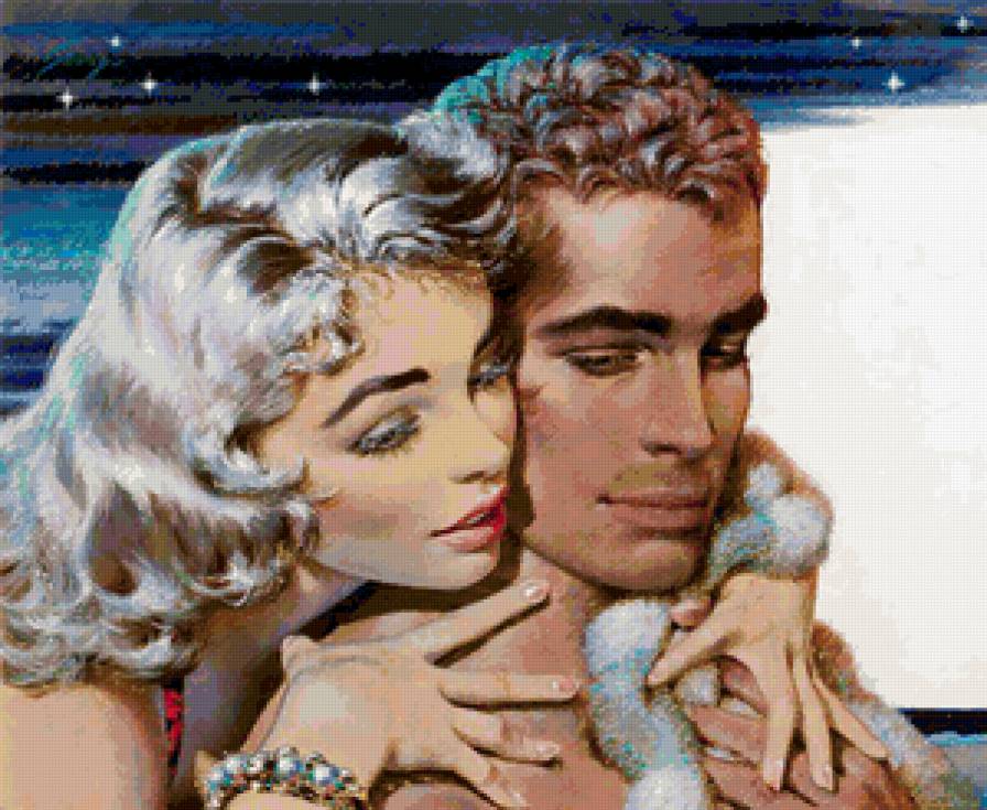 Серия "В американском стиле" - двое, пара, мужчина, пейзаж, девушка - предпросмотр