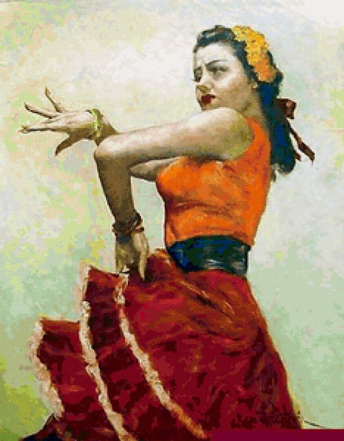 Серия "В испанском стиле" - девушка - предпросмотр