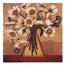 Схема вышивки «White Autumn Poppies»