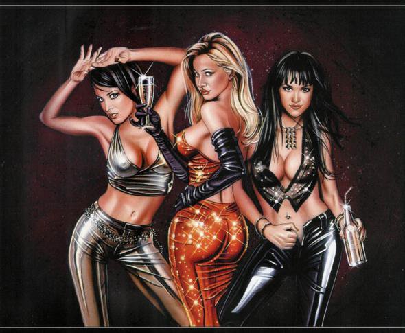 Серия "В стиле рок" - девушка - оригинал