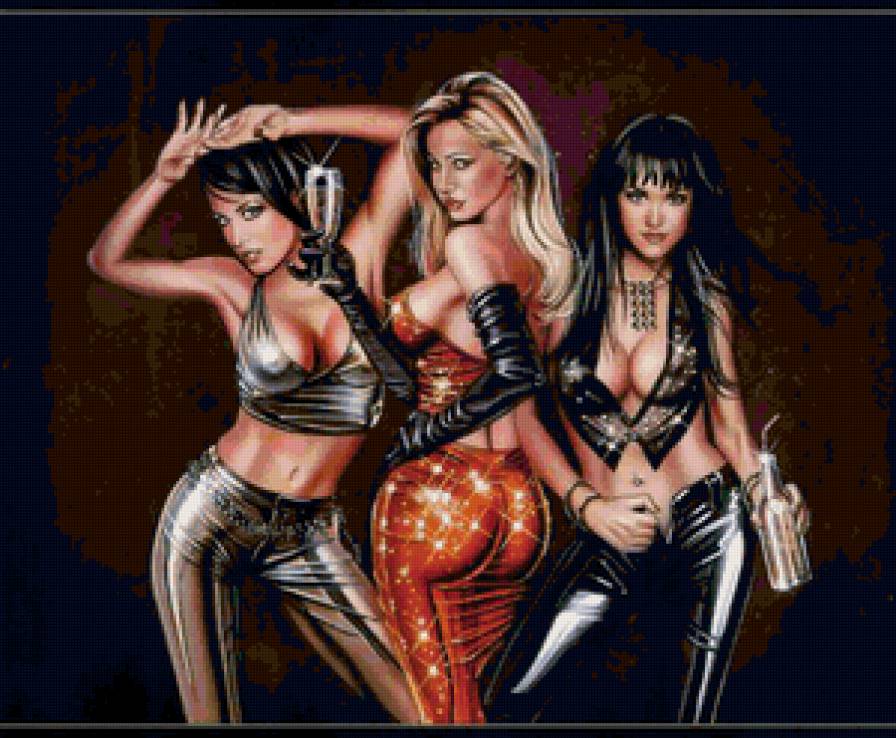 Серия "В стиле рок" - девушка - предпросмотр