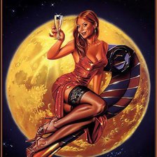 Схема вышивки «Месяц»