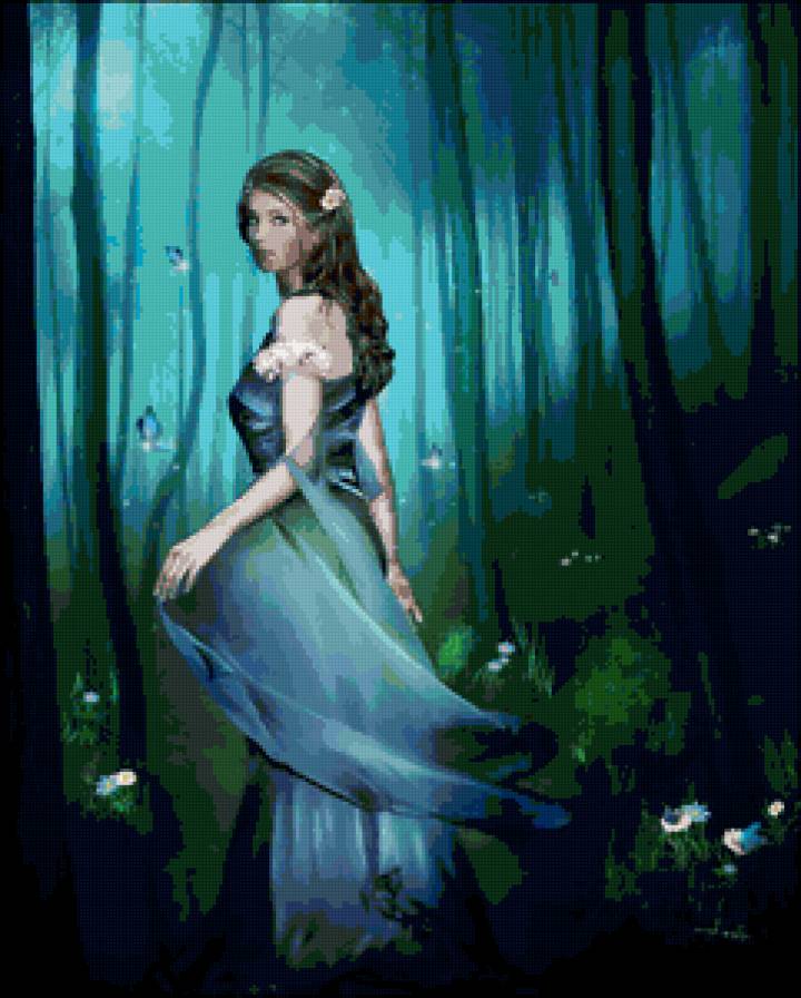 №94627 - искусство, девушка, люди, картина, живопись - предпросмотр