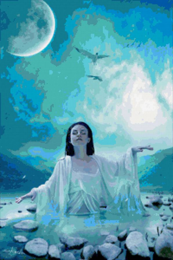 №94631 - картина, девушка, живопись, искусство, люди - предпросмотр