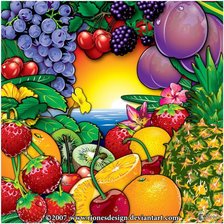 Оригинал схемы вышивки «фруктовый рай» (№94654)