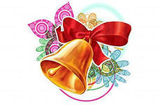 колокольчик новогодний - колокольчик - оригинал