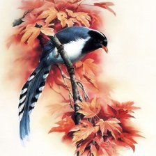 Оригинал схемы вышивки «"Птицы"  Зенг Ксиао Лиан» (№94808)