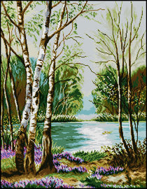 природа - березы, пейзаж - оригинал