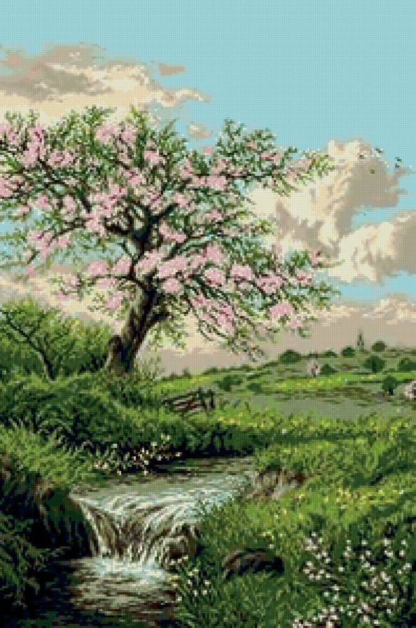 весна - пейзаж, картина, природа - предпросмотр